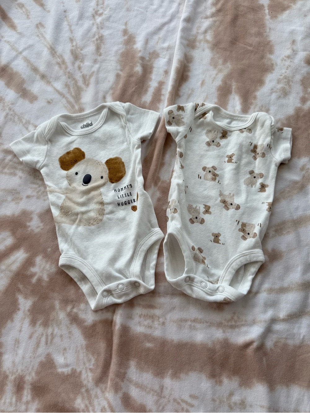 Newborn Koala Print Baby One-Piece Bodysuits